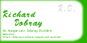 richard dobray business card